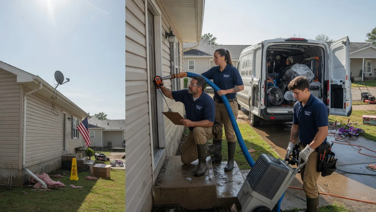 Ceiling Water Damage Restoration in Grinnell, KS near me